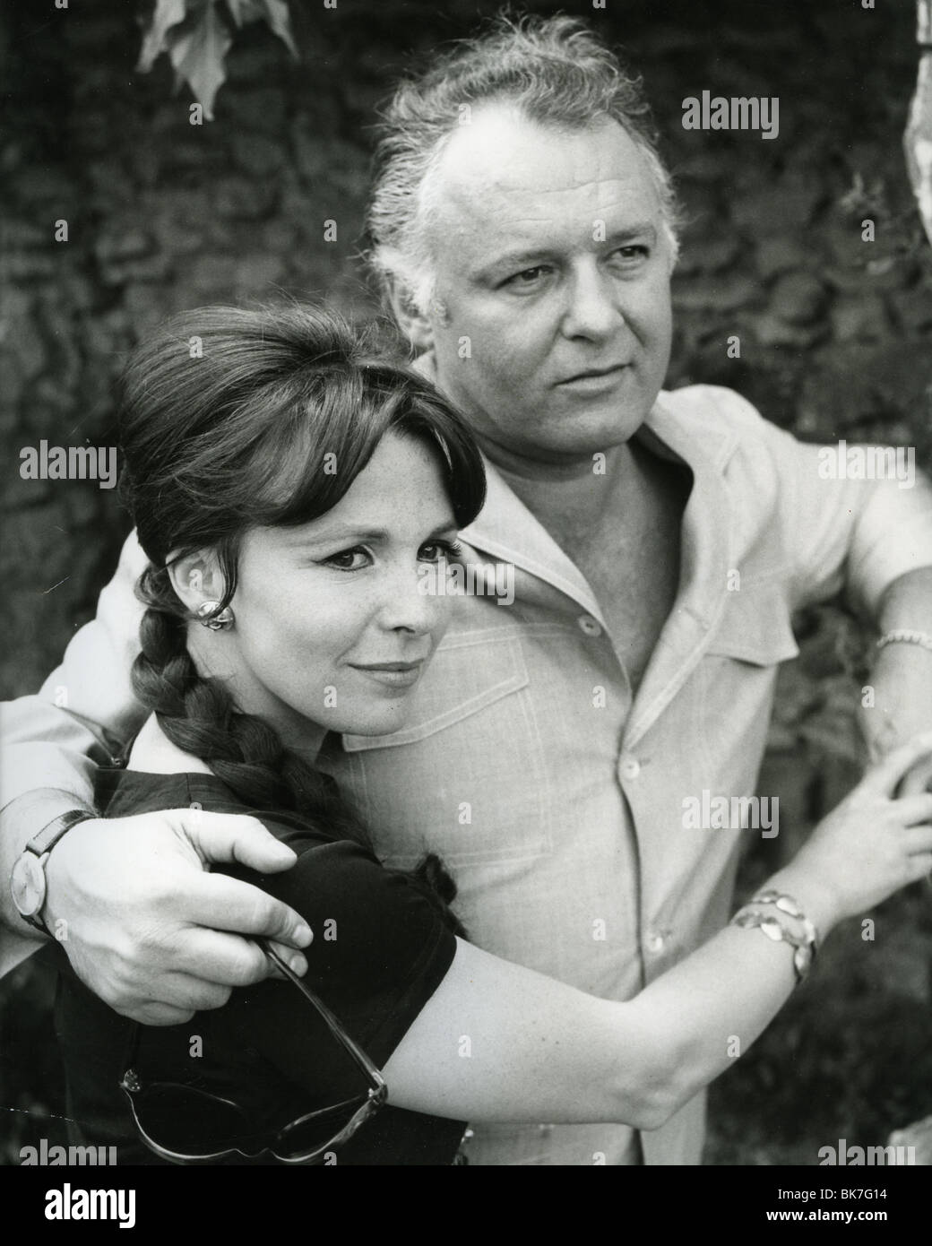 ROD STEIGER and wife Claire Bloom about 1965 Stock Photo