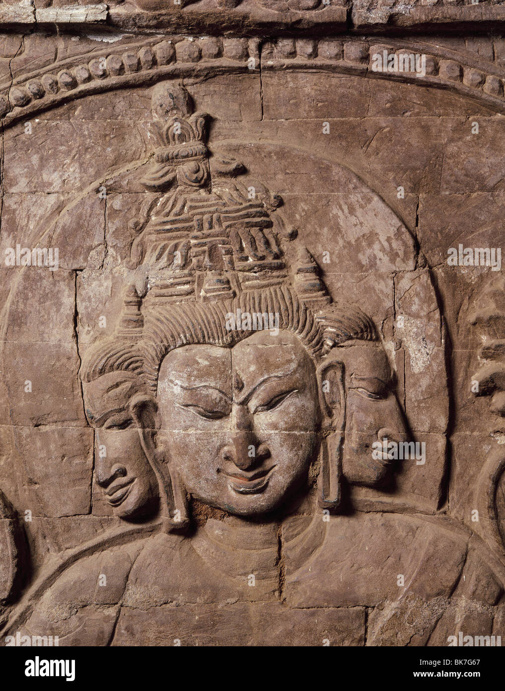 Brahma, Nanpaya temple, Bagan (Pagan), Myanmar (Burma), Asia Stock Photo