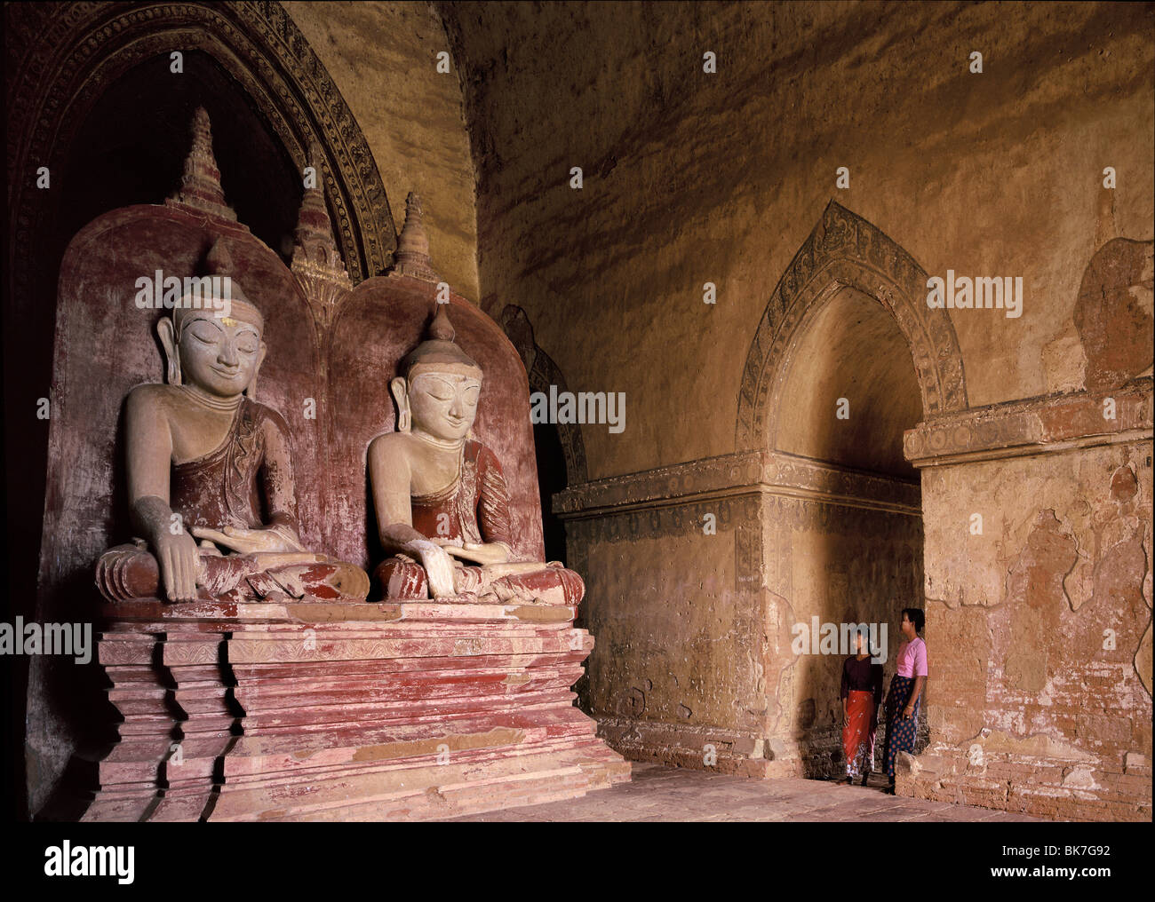 Interior, Dhammayangyi temple, Bagan (Pagan), Myanmar (Burma), Asia Stock Photo