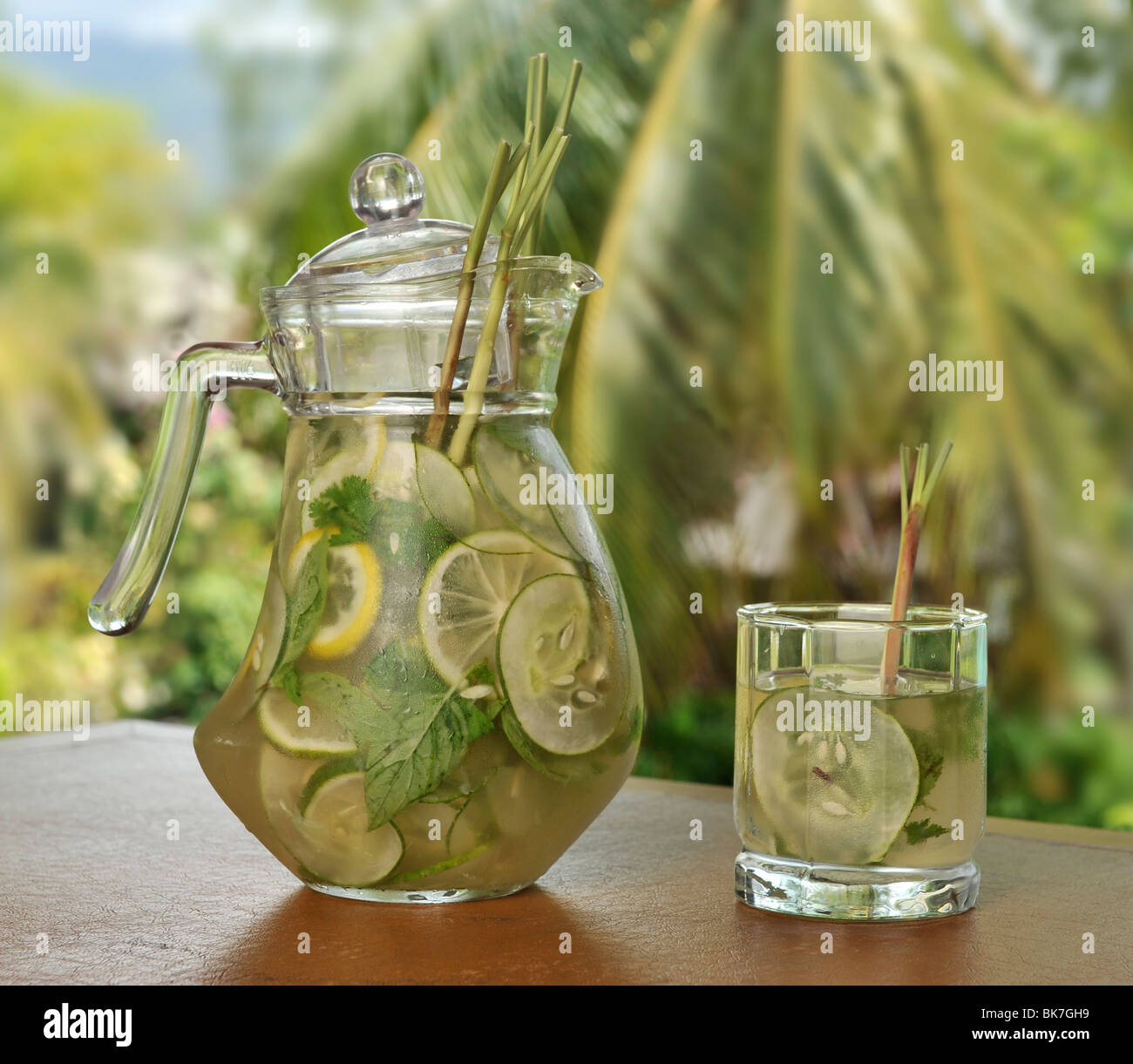 Lemongrass drink Stock Photo