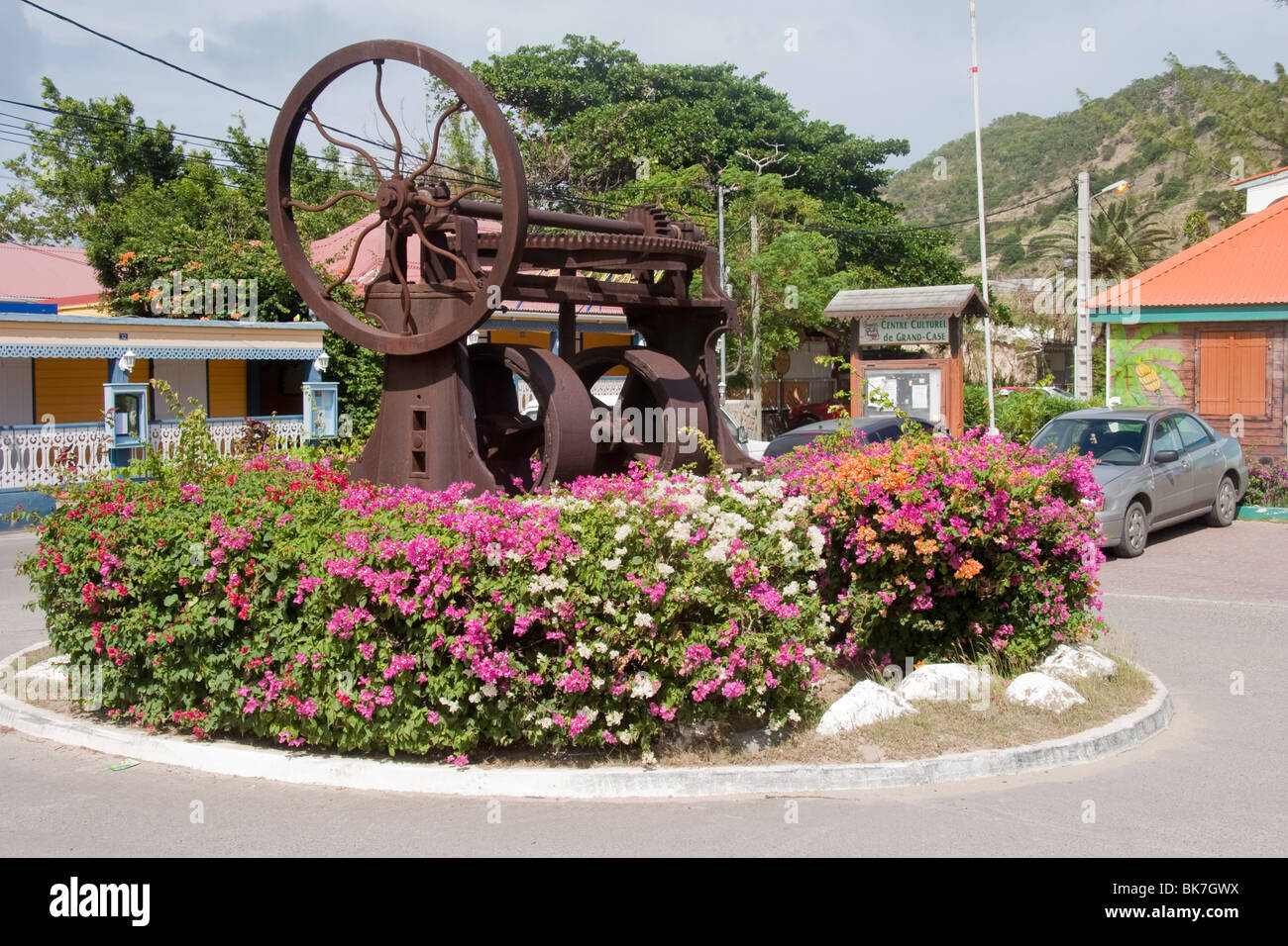 This salt crushing/milling machine, now on display is left from the