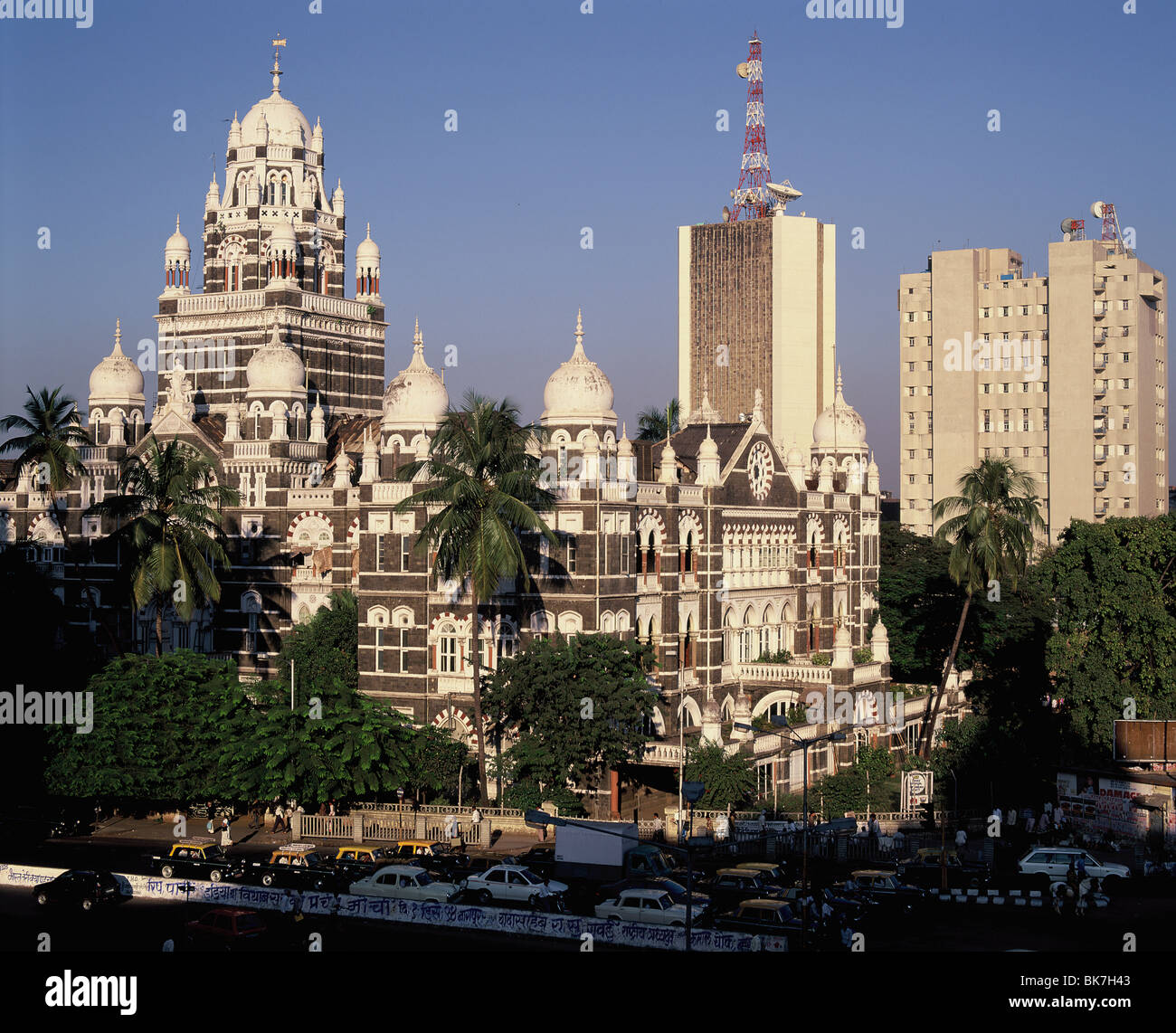 Colonial buildings near Flora Fountain, Mumbai (Bombay), India, Asia Stock Photo