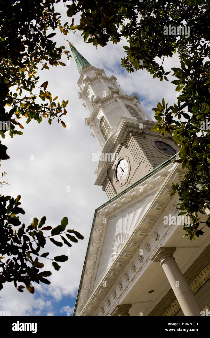 Independent Presbyterian Church, Savannah, Georgia Stock Photo