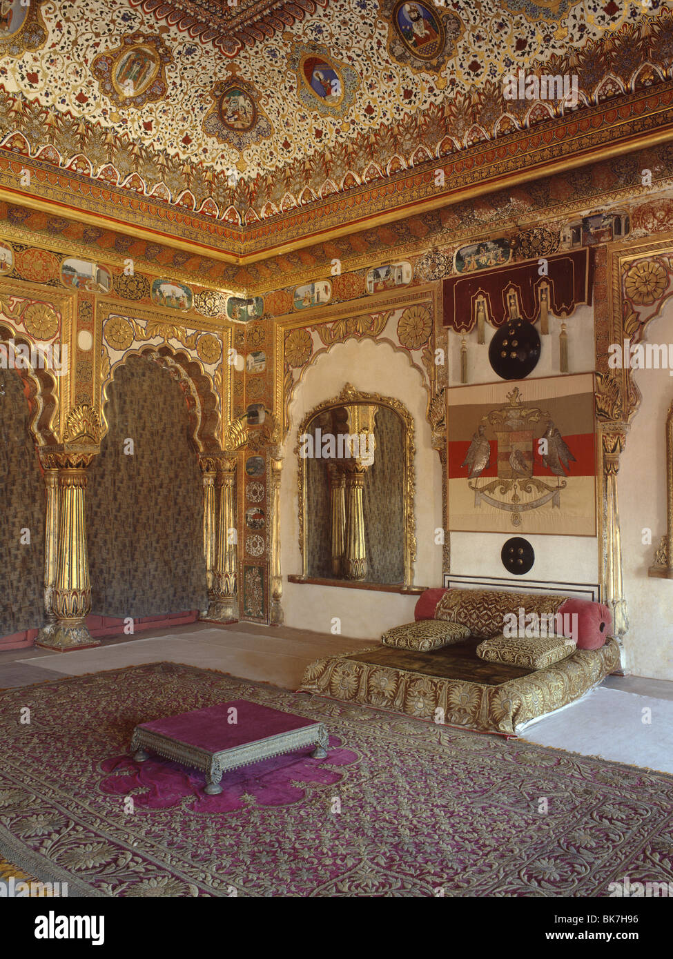 Throne Hall, Jodhpur Fort, Rajasthan, India, Asia Stock Photo