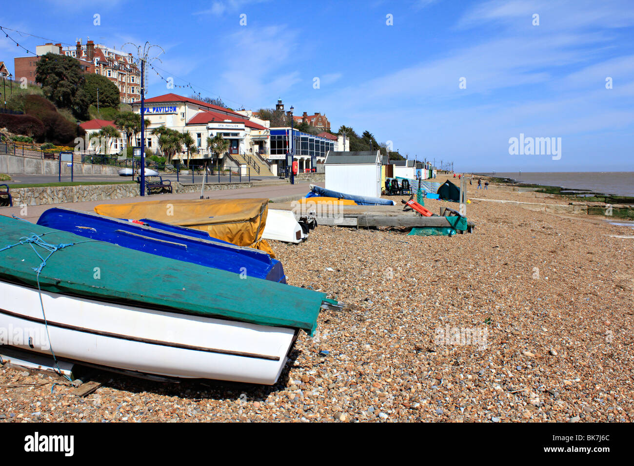 Felixstowe pebble beach Suffolk, England Stock Photo Alamy