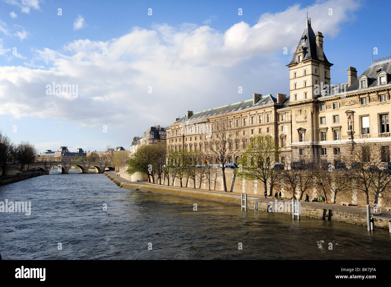 France Paris  Seine River near the Notre Dame Stock Photo