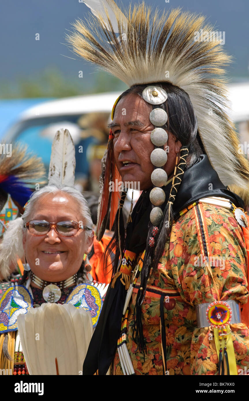 Native American Powwow, Taos, New Mexico, United States of America, North America Stock Photo