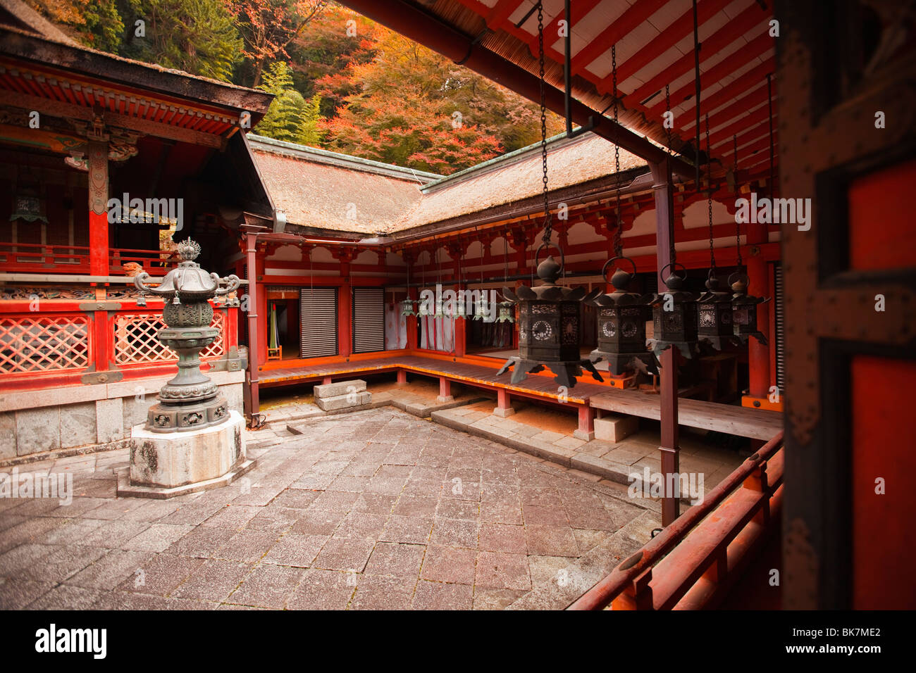 Tanzan-Jinja Shrine Nara Stock Photo