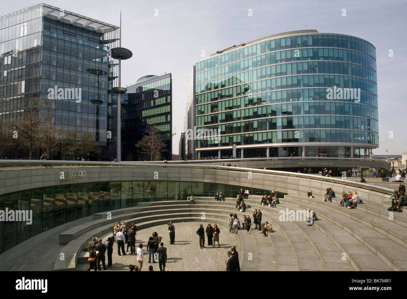 England London More London Riverside, The Scoop Stock Photo Alamy