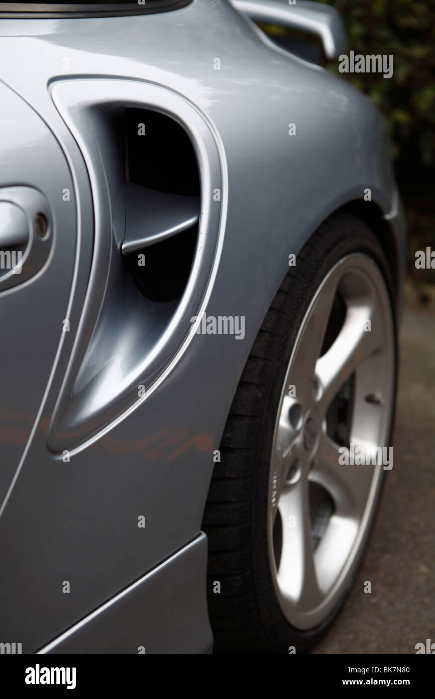 Porsche turbo air input Stock Photo