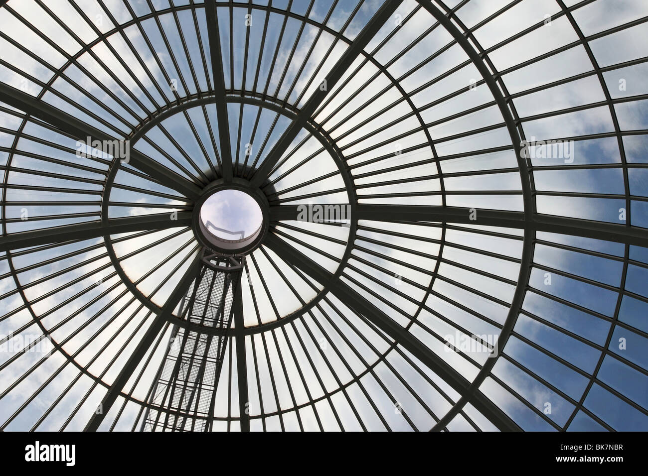 Dome roof in Canary Wharf shopping Mall Stock Photo - Alamy