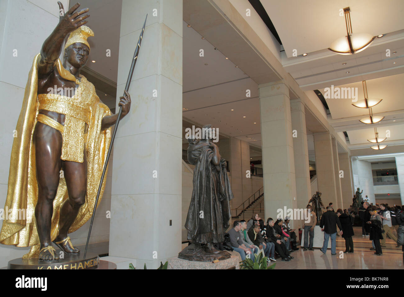 Washington DC Washingto,D.C.,United States US Capitol,Emancipation Hall,Visitor Center,tour,Black Blacks African Africans ethnic minority,Asian Asians Stock Photo