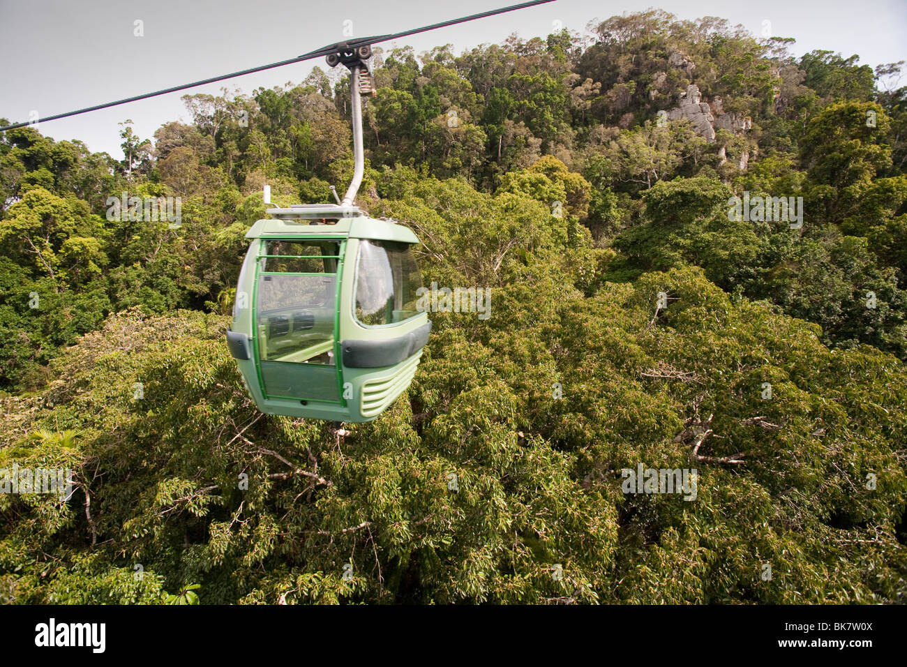 The Kuranda Skyrail over the Daintree rainforest in northern Queensland ...