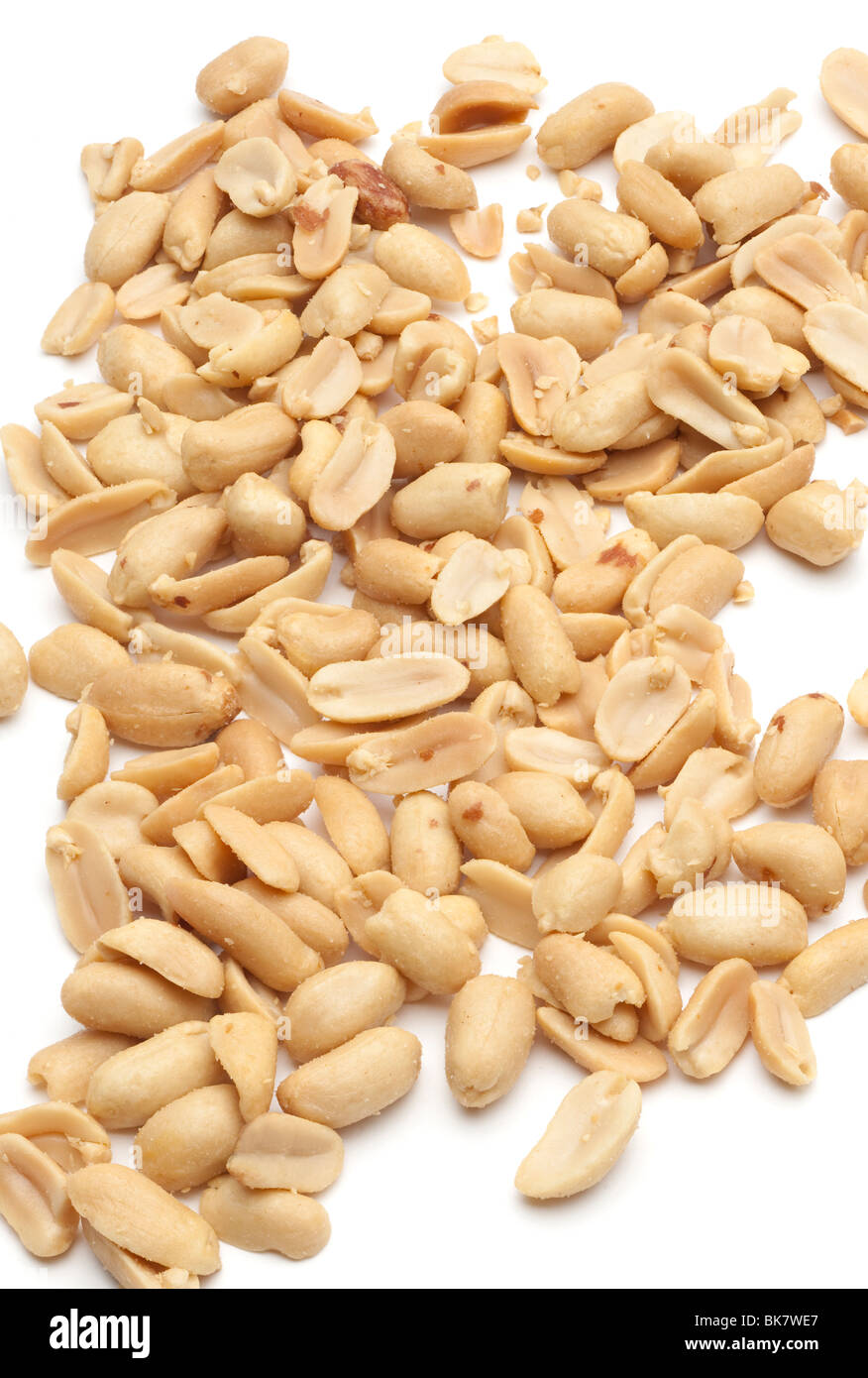 Pile of Salted peanuts Stock Photo