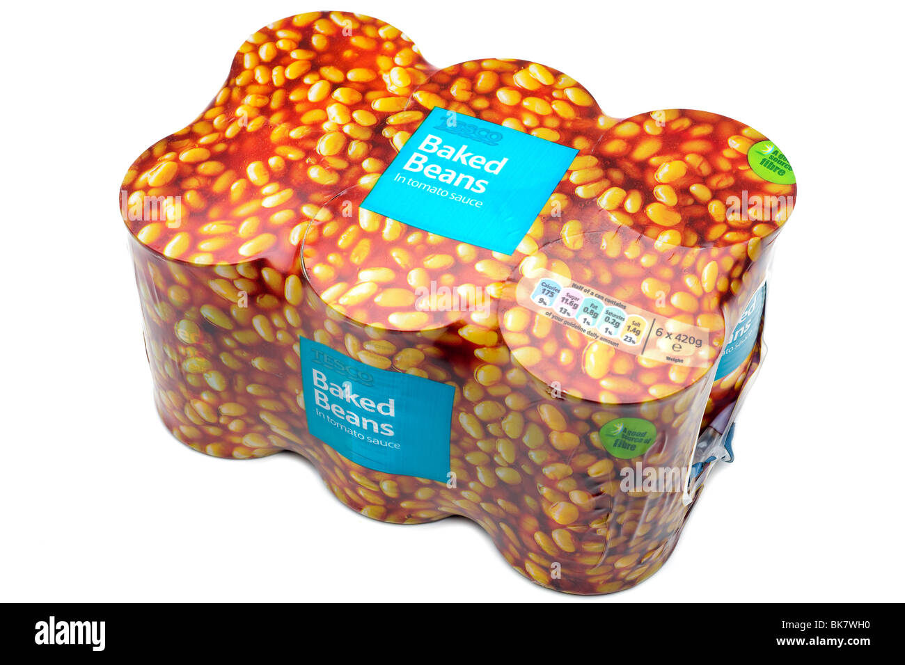 Six pack of Tesco Baked beans Stock Photo 29062572 Alamy