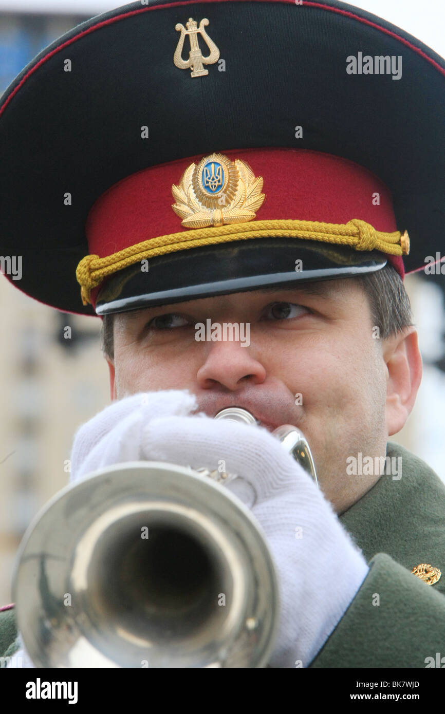 Military musicians Stock Photo