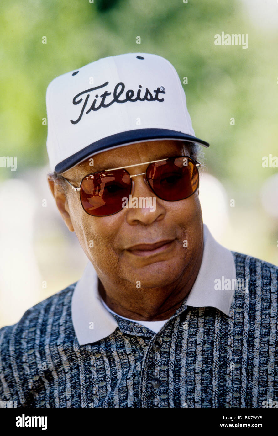 Earl Woods- Tiger's father at the 1997 Woods Foundation Clinic Stock Photo