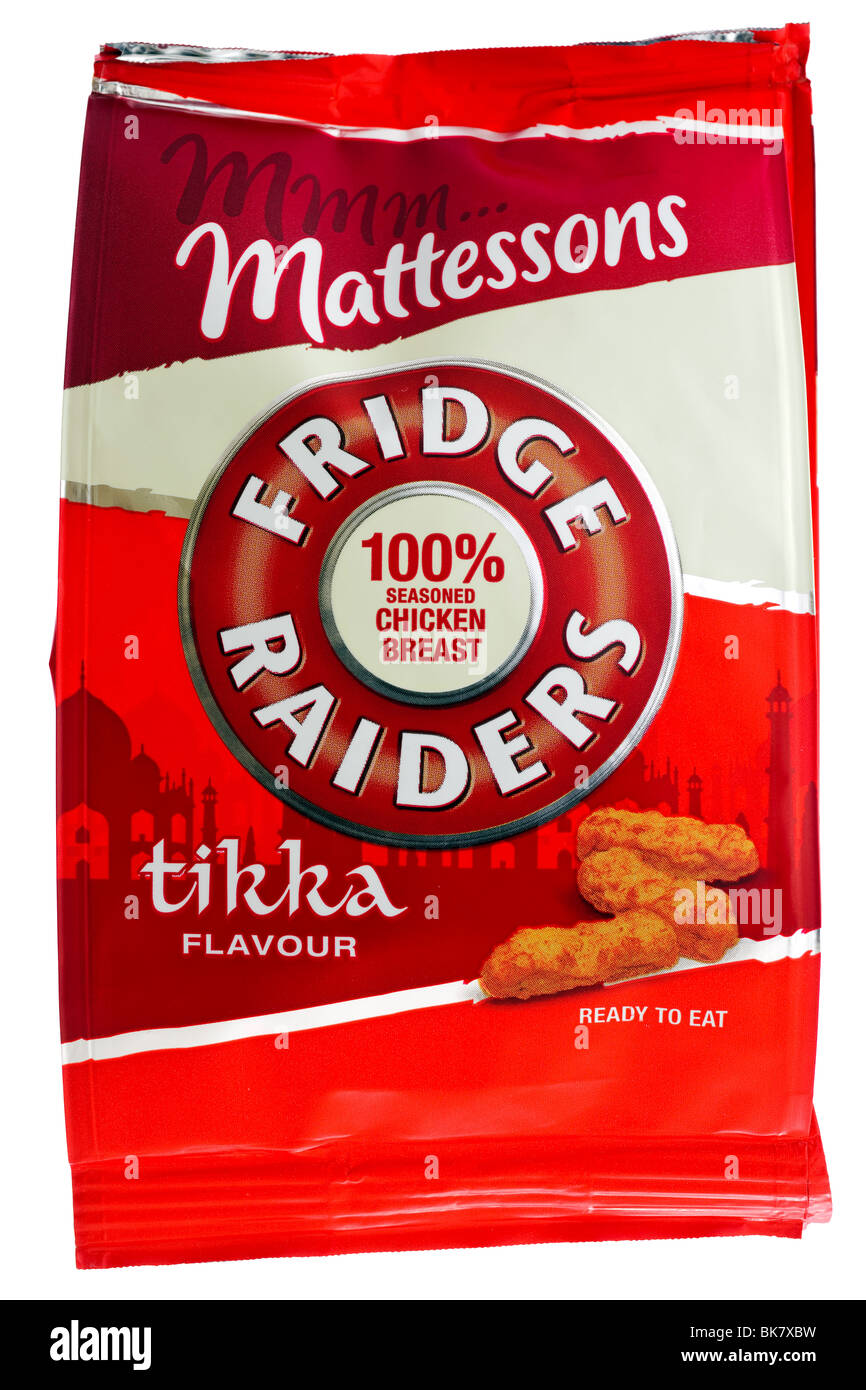 Packet of Mattessons "Fridge Raiders" 100 tikka flavour seasoned