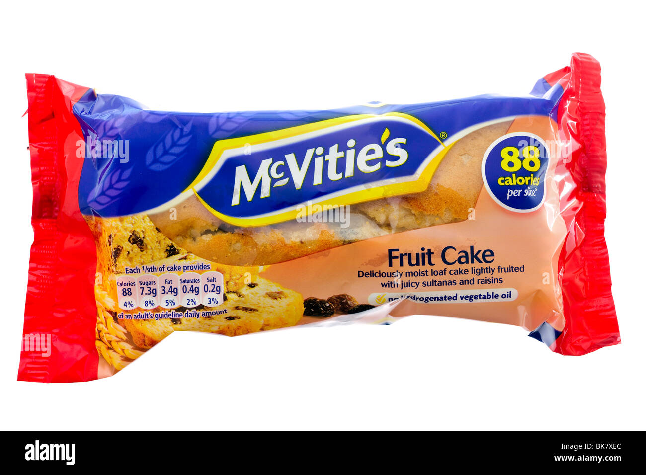 Packet of Mcvities fruit cake Stock Photo