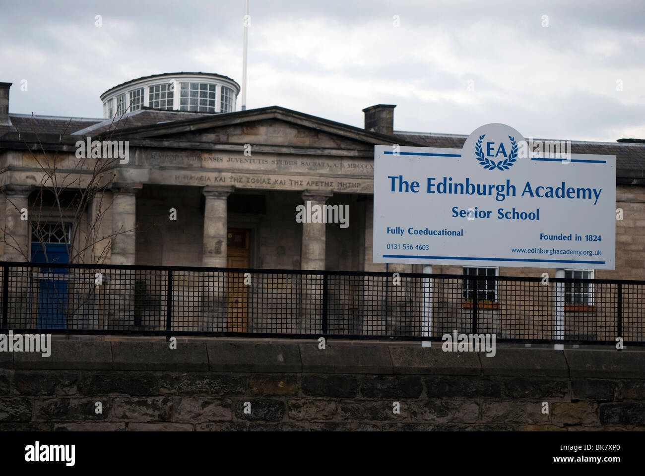The Edinburgh Academy public school in Edinbugh, Scotland Stock Photo