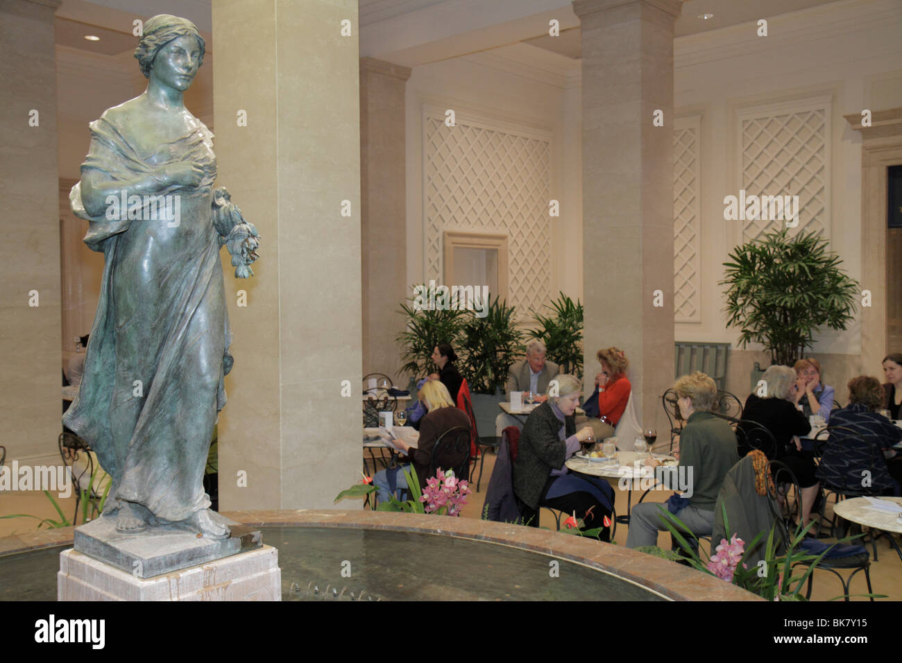 Washington DC,National Gallery of Art,museum,West building,exhibit exhibition collection Garden Cafe Francais,French Cuisine,buffet style,food,all you Stock Photo
