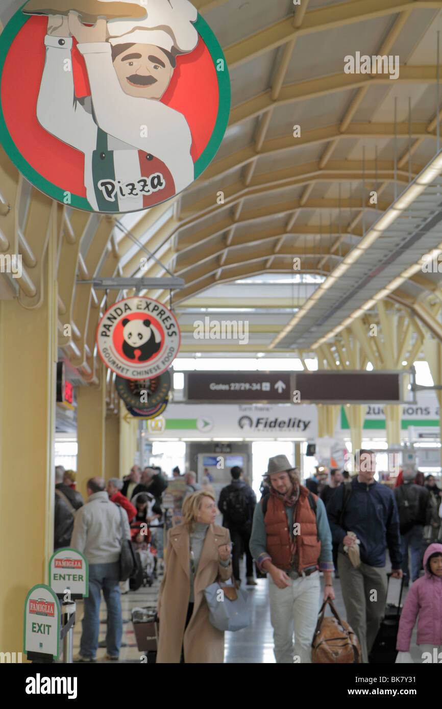 Washington DC Washingto,D.C.,Ronald Reagan Washington National Airport,DCA,terminal,food,vendor vendors seller,stall stalls booth dealer merchants mar Stock Photo