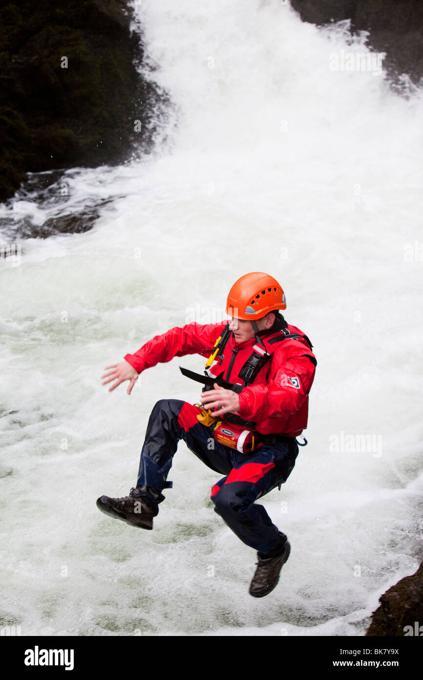 Members of the Langdale/Ambleside Mountain Rescue Team train in Swift