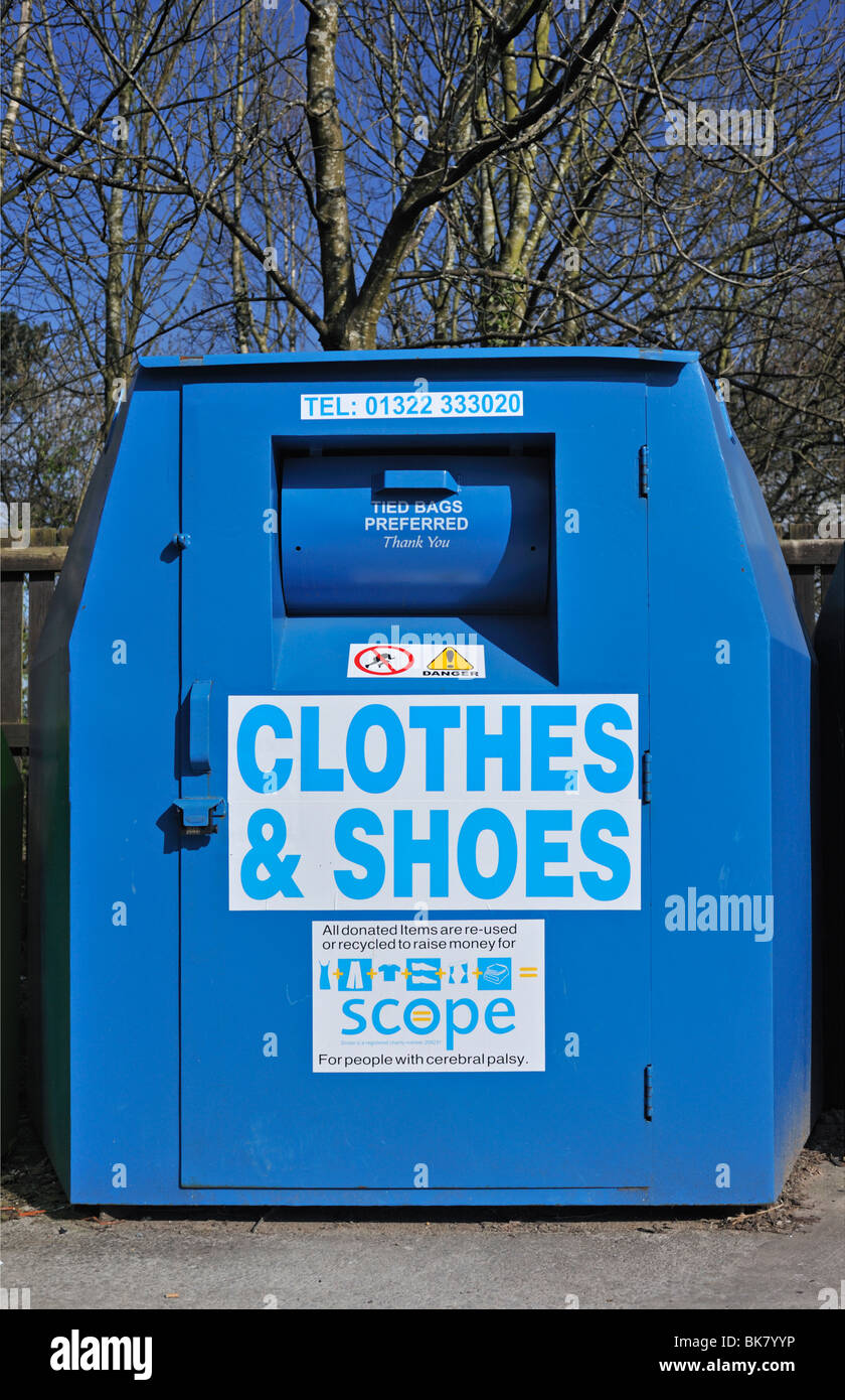 Scope Clothes and Shoes bank, Household recycling bank. Morrisons