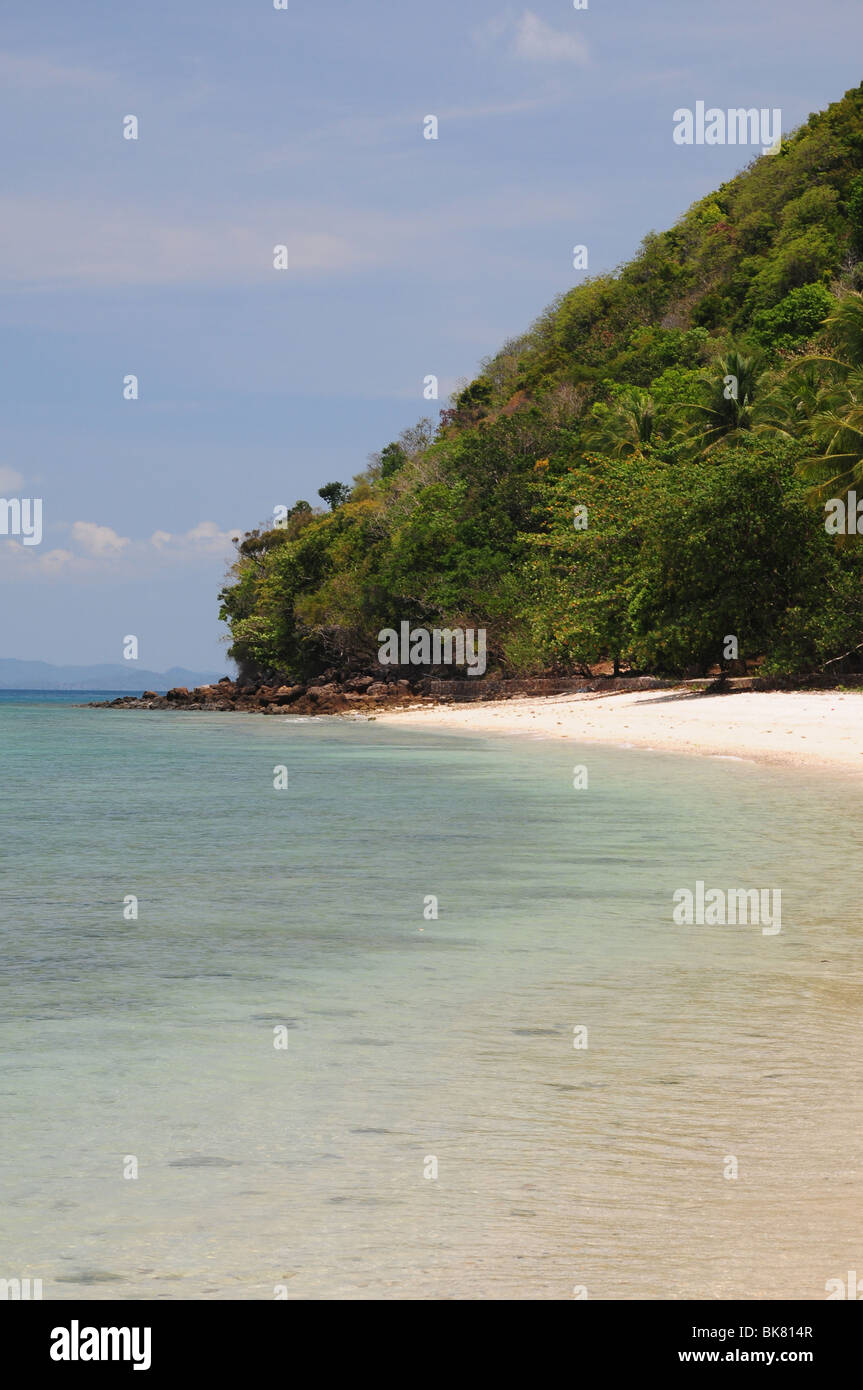 Deserted tropical beach Stock Photo