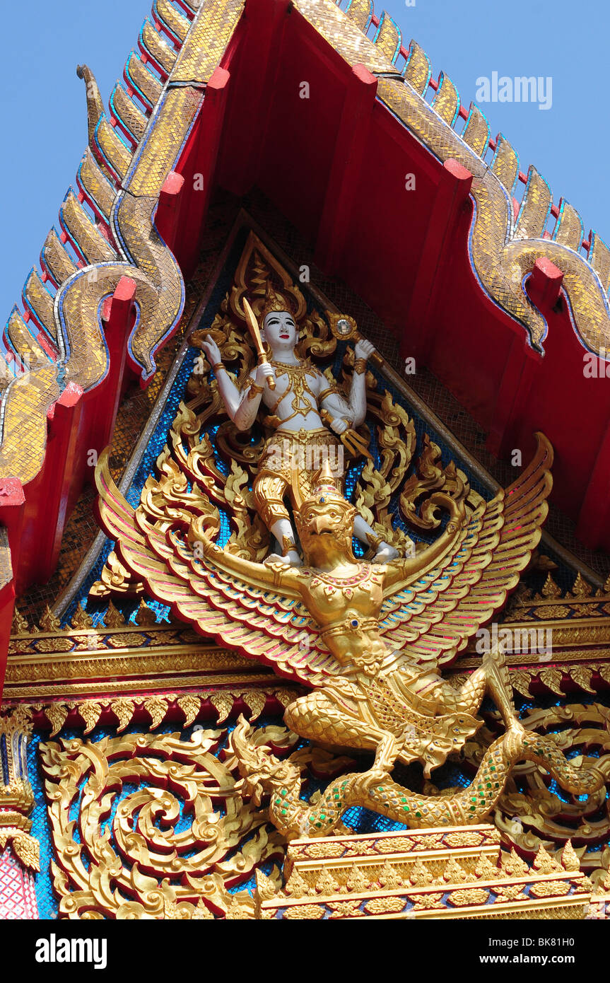 Detail of Buddhist temple in Thailand Stock Photo