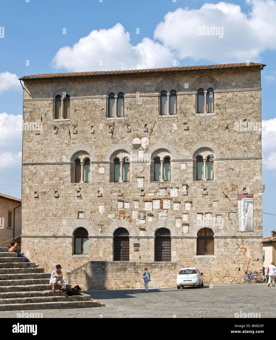 Massa Marittima, Palazzo del Podesta Stock Photo