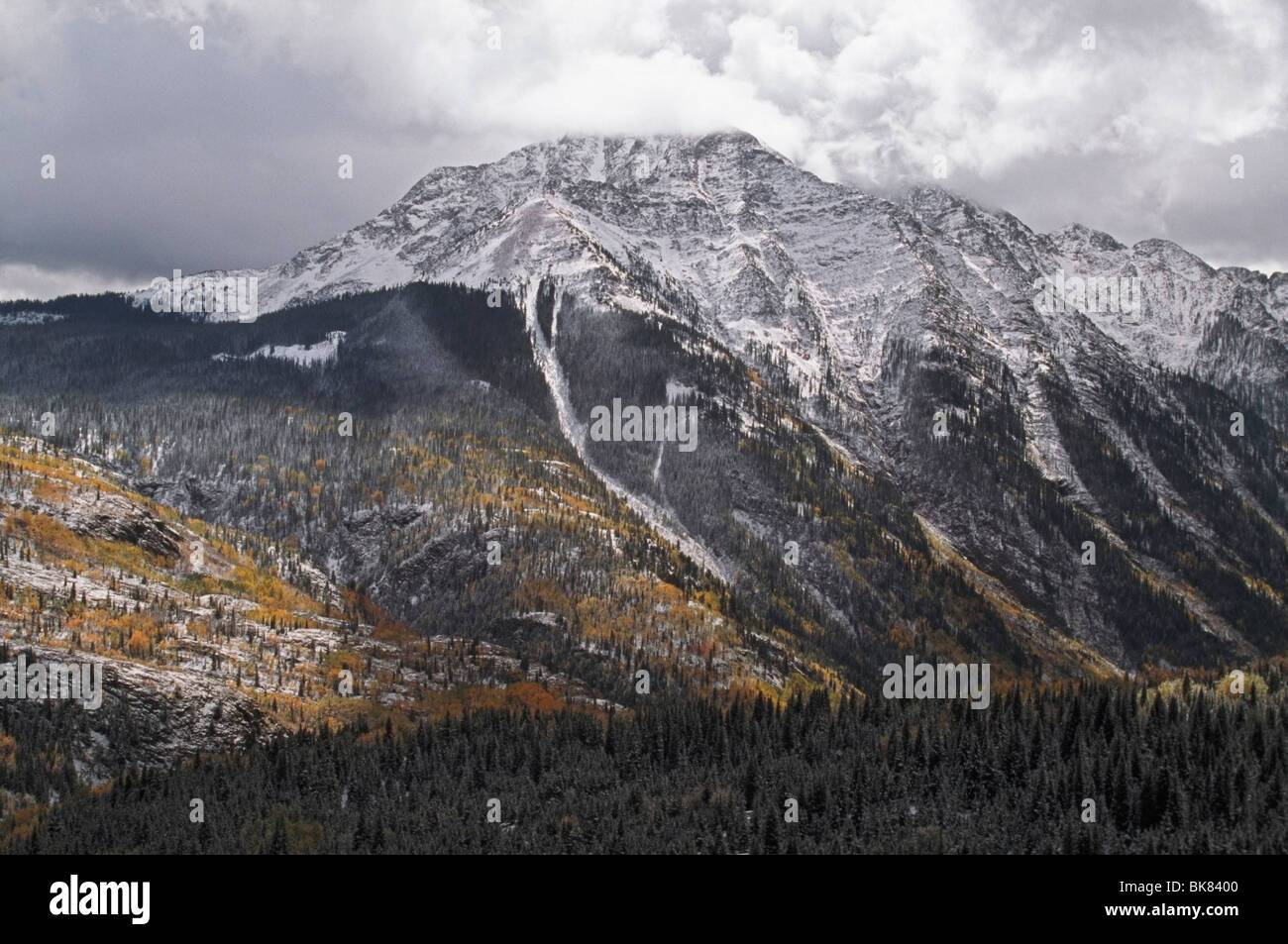 Breaking Storm Clouds Over Mountain Stock Photo - Alamy