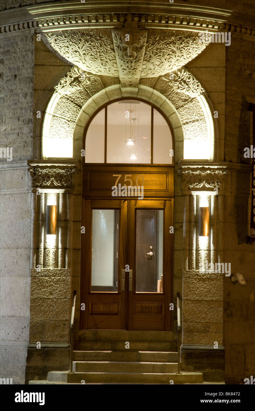 Stone wall and window in Old Montreal, Canada Stock Photo Alamy
