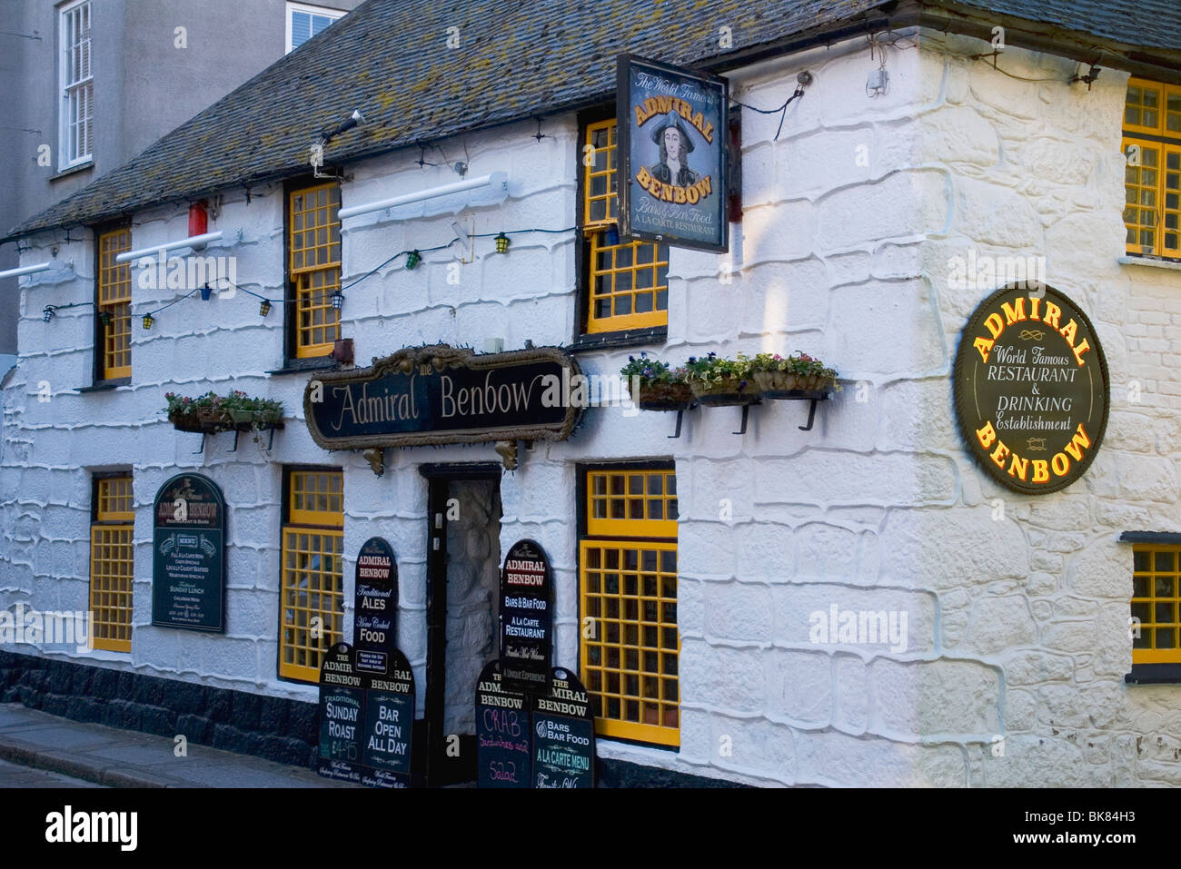 Penzance, Admiral Benbow Pub Stock Photo Alamy
