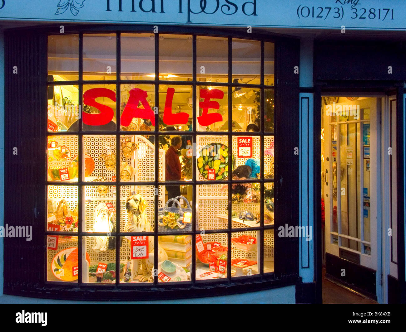Brighton, Shop, Sale Sign Stock Photo Alamy