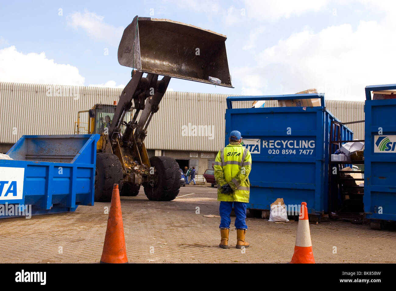 UK Recycling Dump Stock Photo Alamy