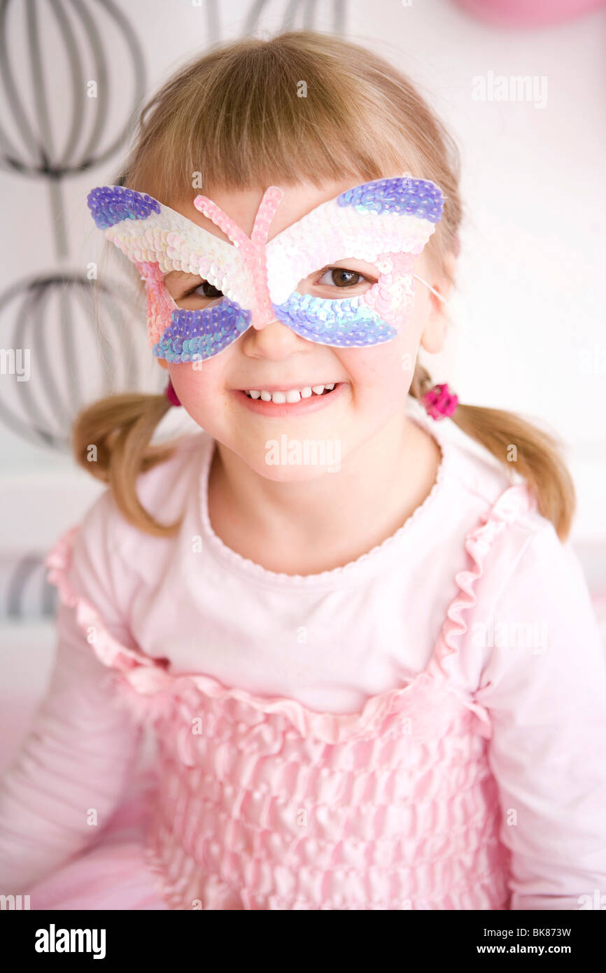 Girl in her bedroom dressed up as a Princess Stock Photo - Alamy
