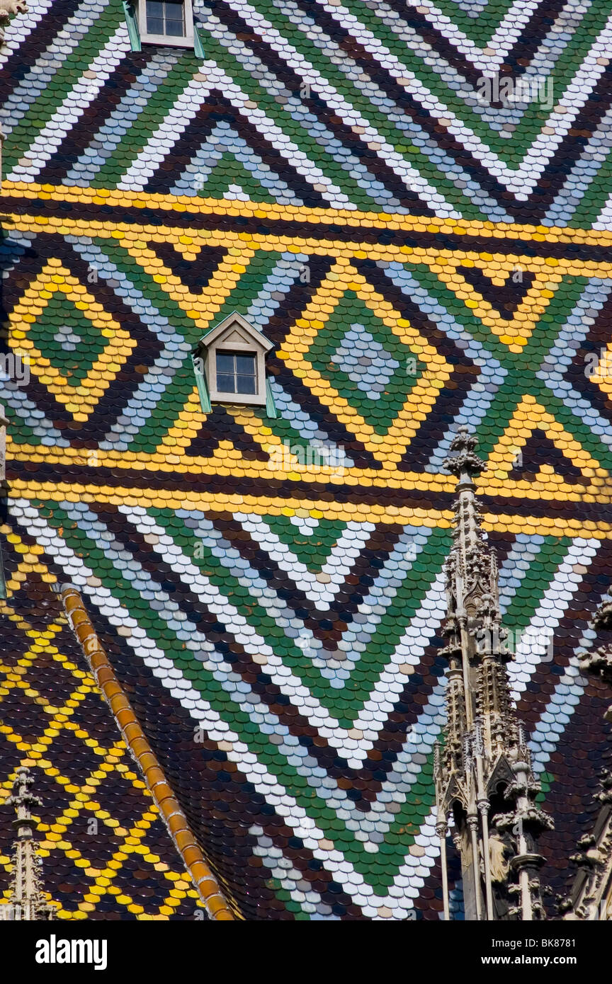 Vienna,  St Stephen's Cathedral, Roof Stock Photo