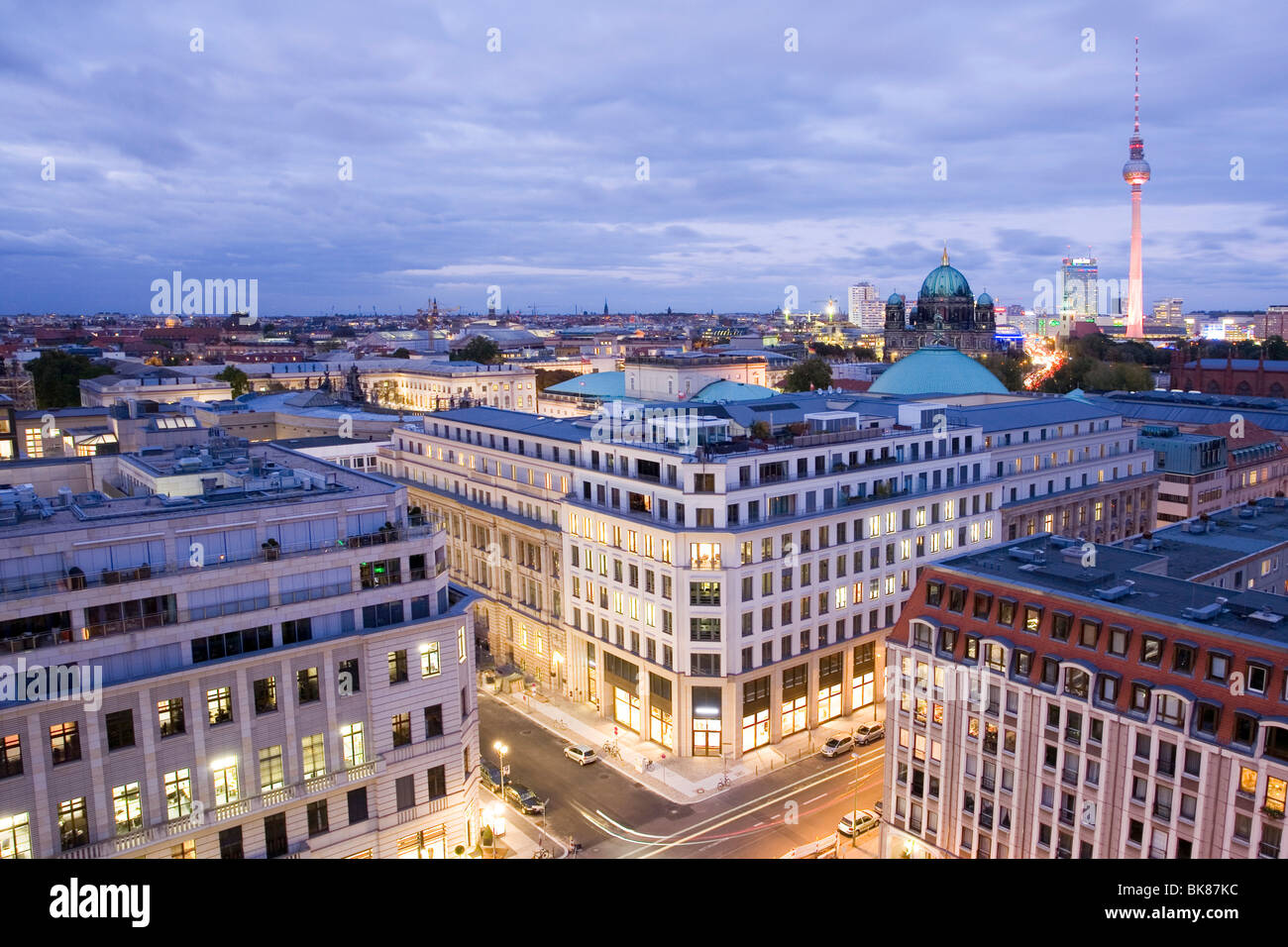 Berlin night aerial hi-res stock photography and images - Alamy