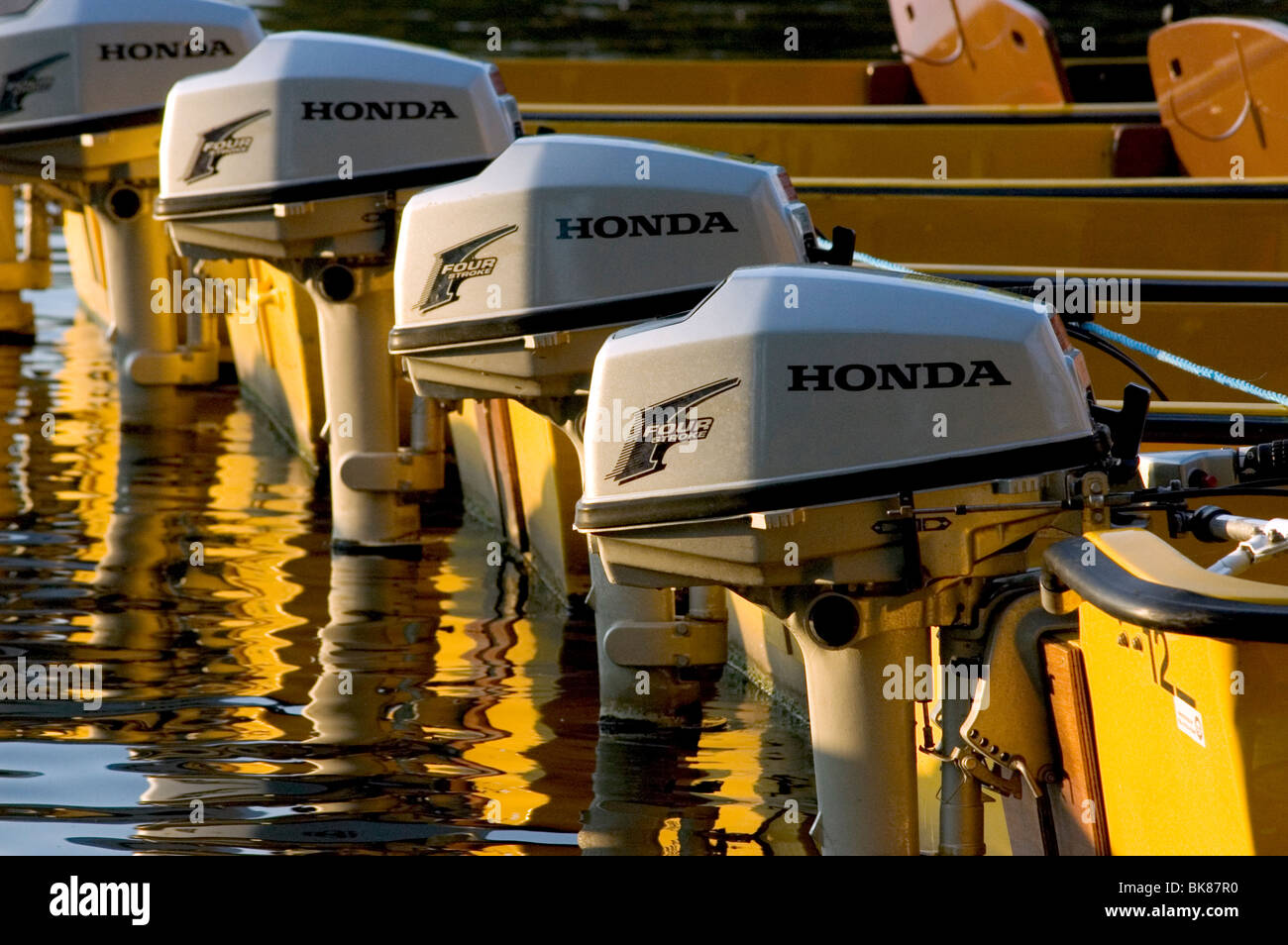 River Thames, Boat Engines Stock Photo