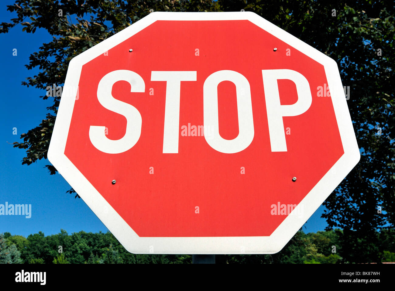 Stop sign stock photo alamy