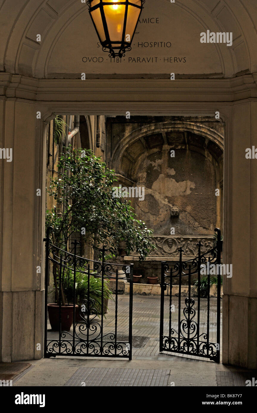 Roman doorway, Rome, Lazio, Italy, Europe Stock Photo