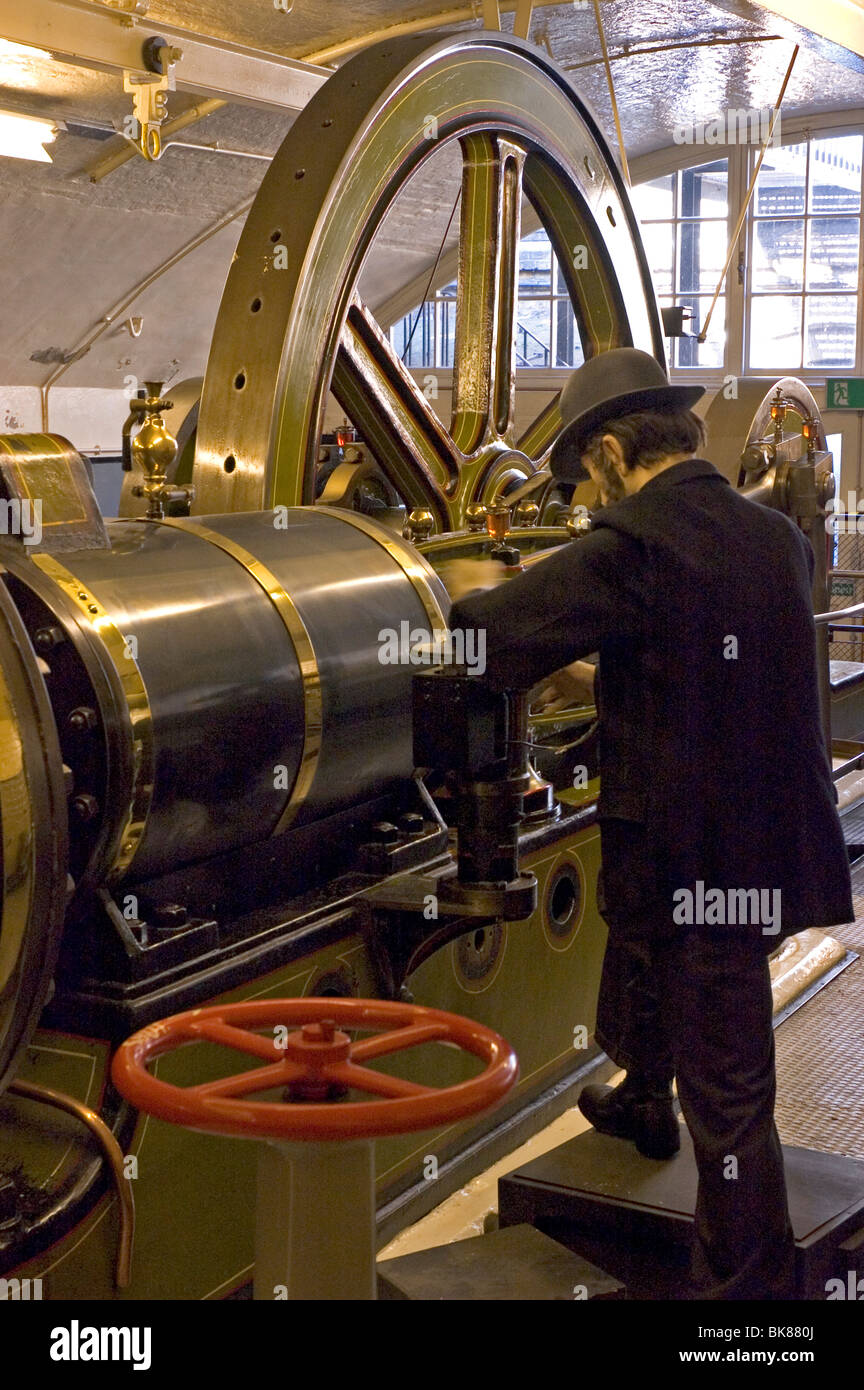 Tower Bridge Machinery Museum Stock Photo
