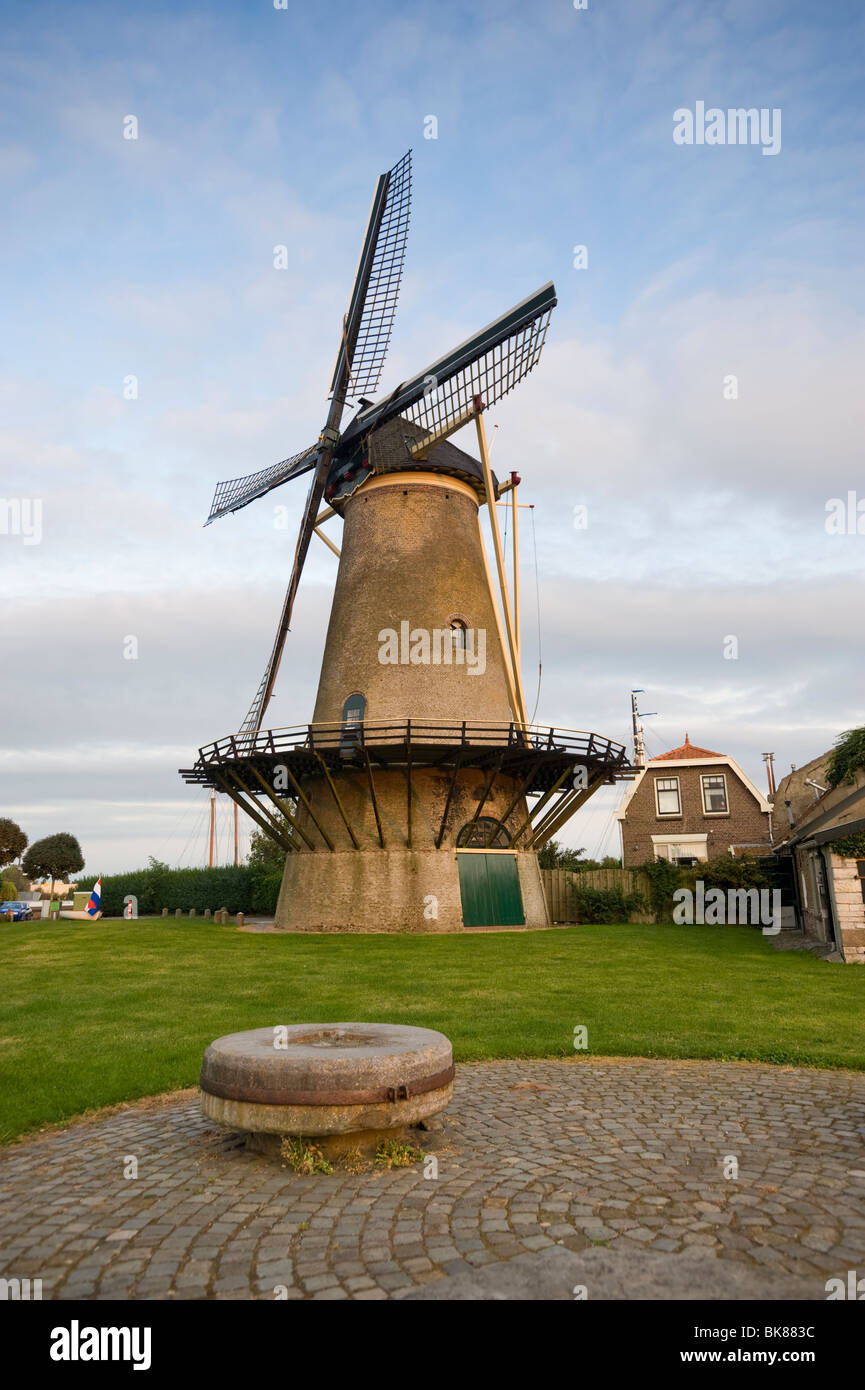 Windmill, Zierikzee, Zeeland, Holland, Netherlands, Europe Stock Photo