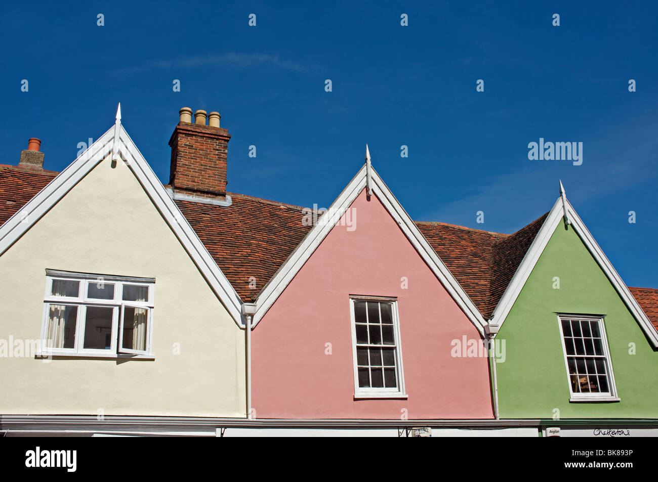 Traditional English houses Stock Photo Alamy