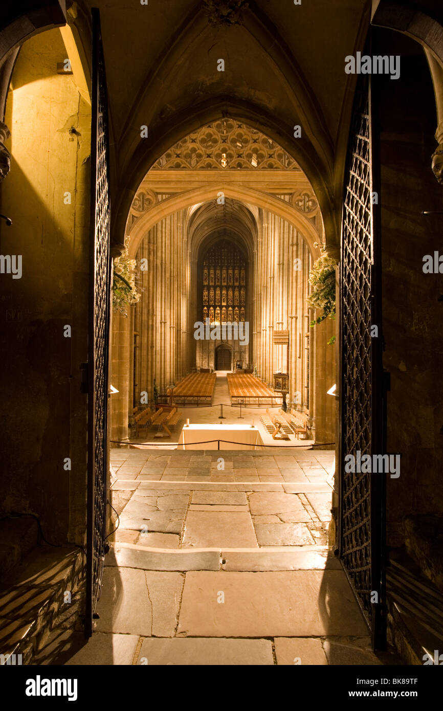 Interior inside Canterbury Cathedral, Kent, UK. Stock Photo