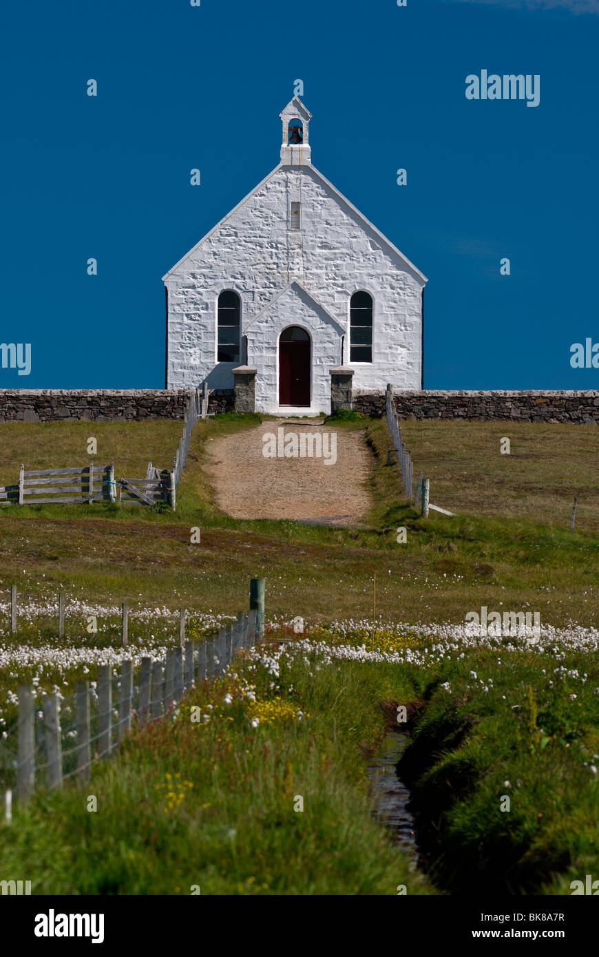 Church of Fair Isle, Shetland, Scotland, United Kingdom, Europe Stock Photo