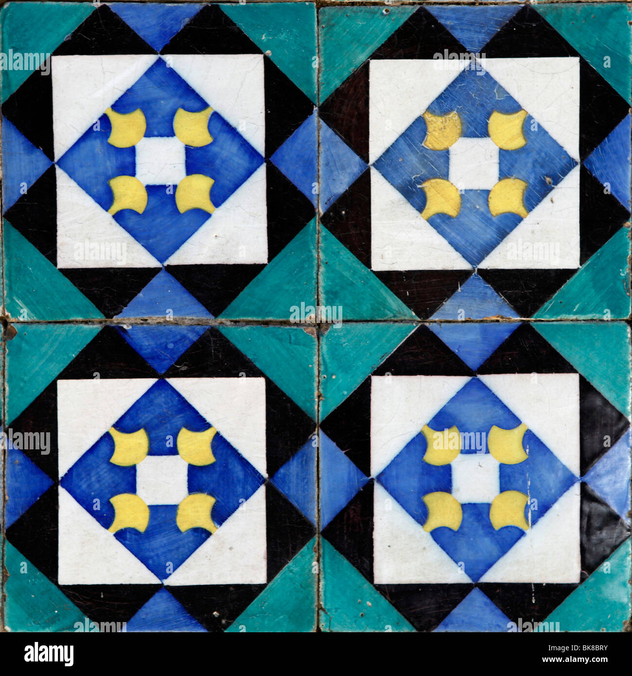 Azulejos tiles front façade building Lisbon Portugal Europe Stock Photo