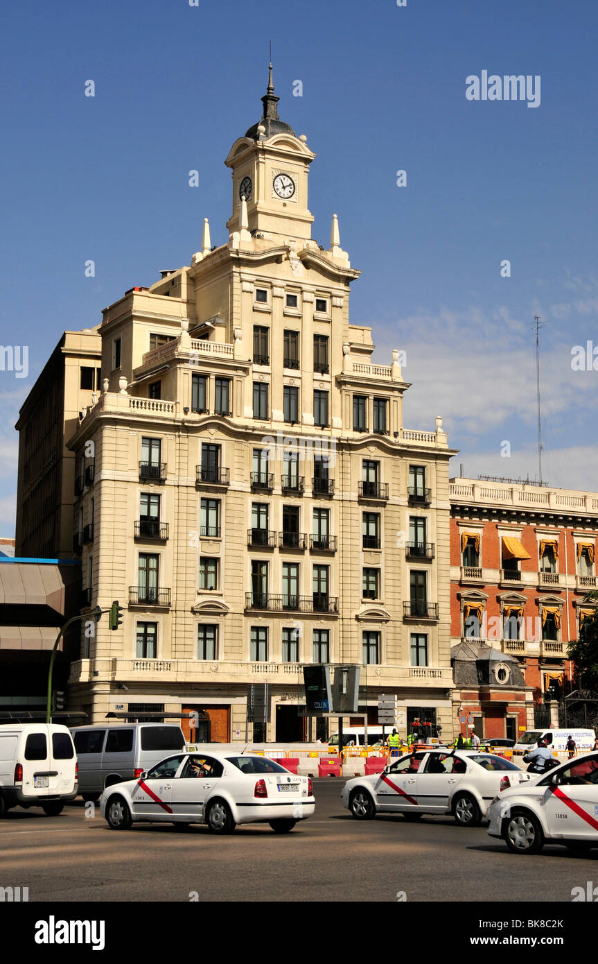 Old clock tower on the Plaza de Colón, Madrid, Spain, Iberian Peninsula