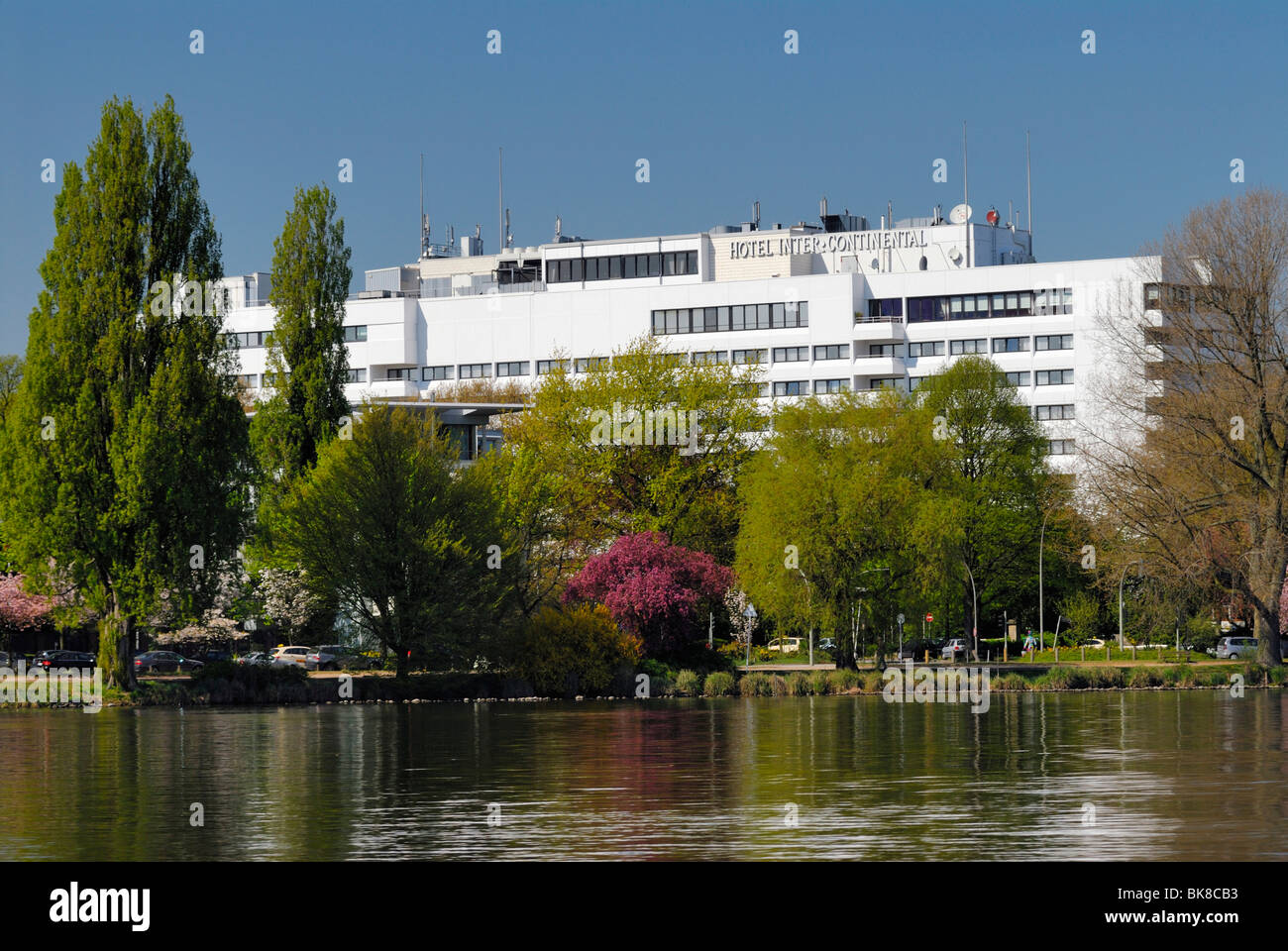 Hotel Intercontinental At The Outer Alster Lake In Hamburg Germany Stock Photo Alamy